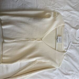 Reformation cream sweater size xs